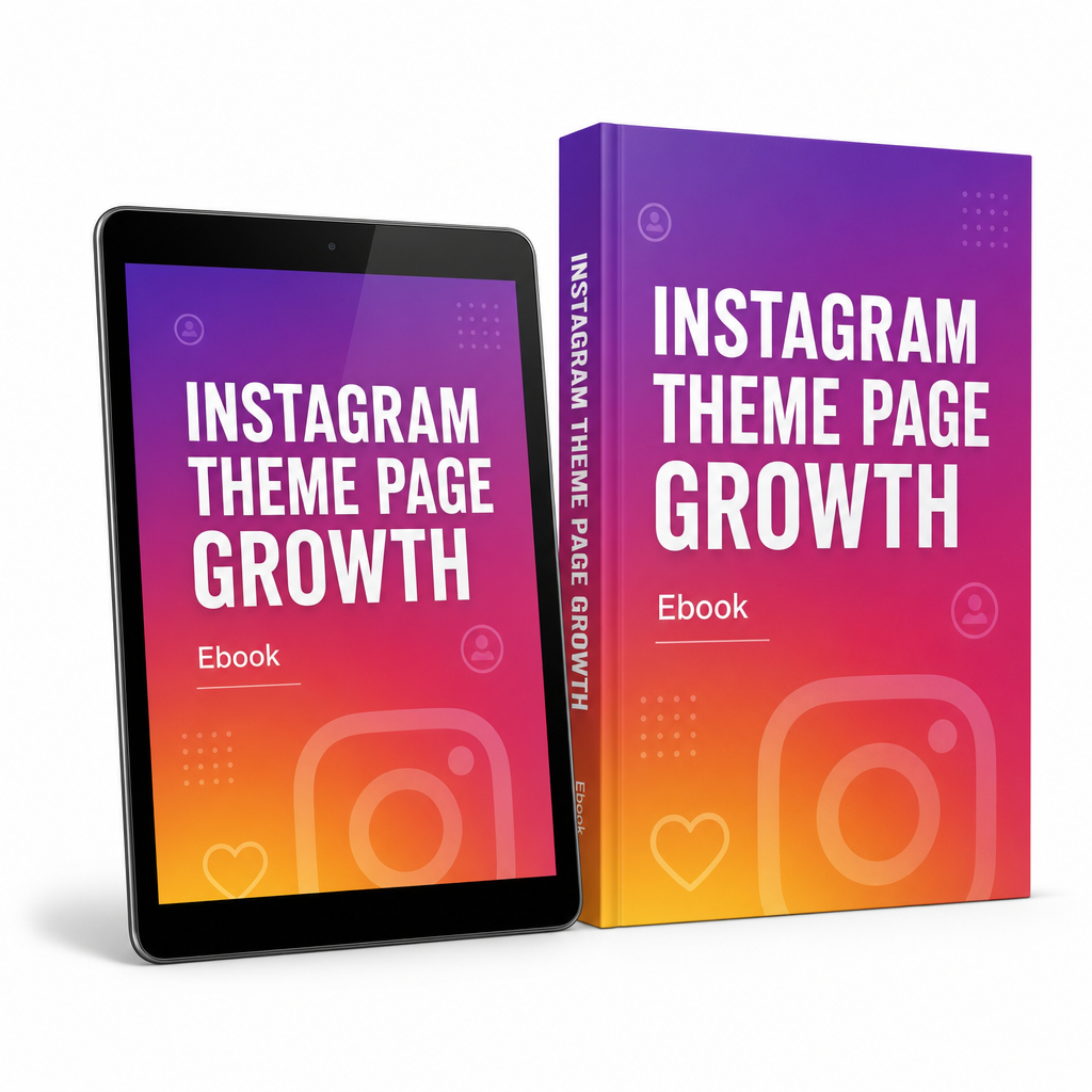 Instagram Theme Page Growth Ebook product mockup
