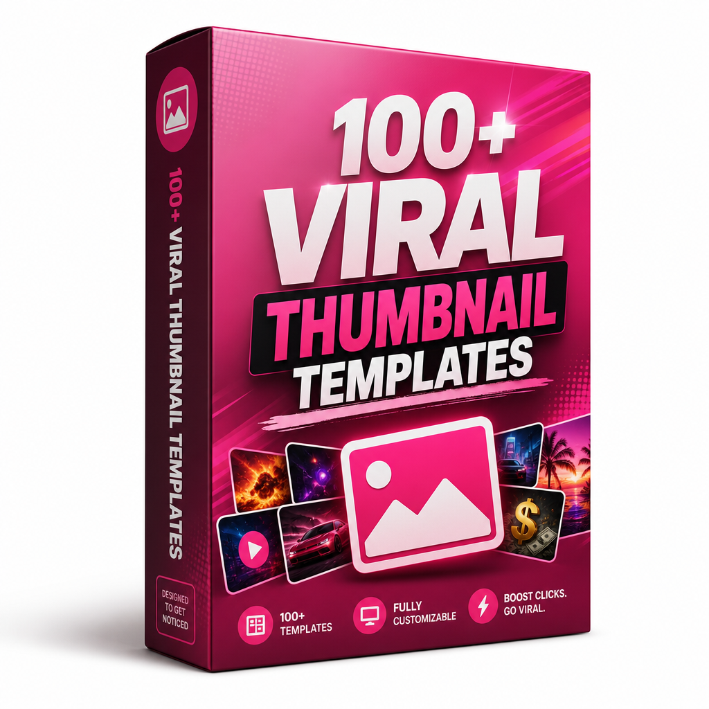 Bonus #4 — 100+ Viral Thumbnail Templates